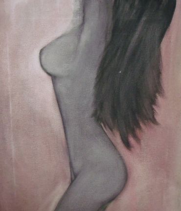 painting - "Young and Slim" by Claire Chablis