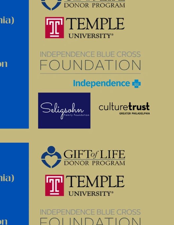 Phila Legacies sponsors Gift of Life, Temple Univ, Independence Blue Cross Foundation, Seligshon