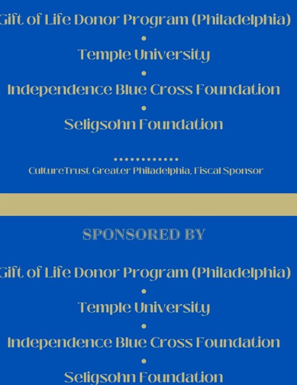 Phila Legacies sponsors Gift of Life, Temple Univ, Independence Bluecross Foundation, Seligsohn