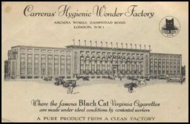 black cat cigarette factory The Black Cat Factory: Carreras Cigarettes