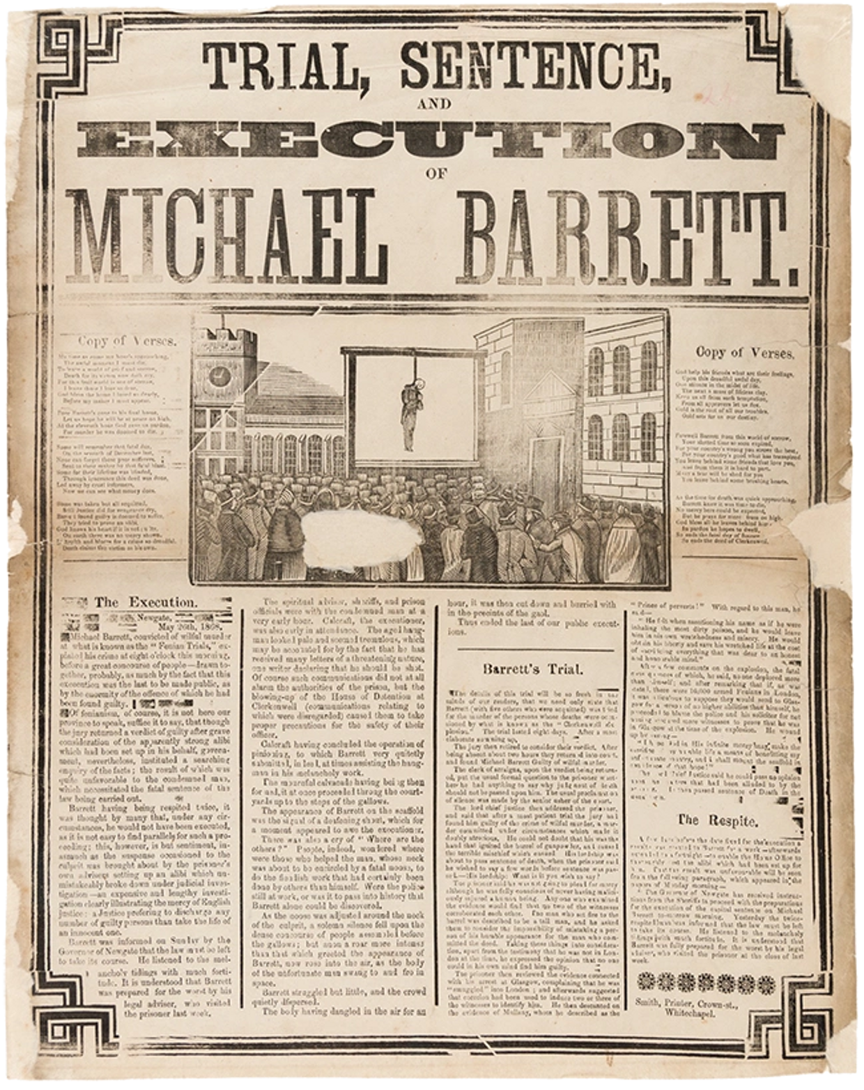 The execution of Michael Barrett