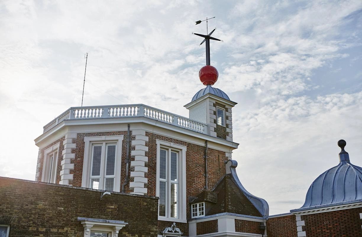 The red time ball on Greenwich Observatory