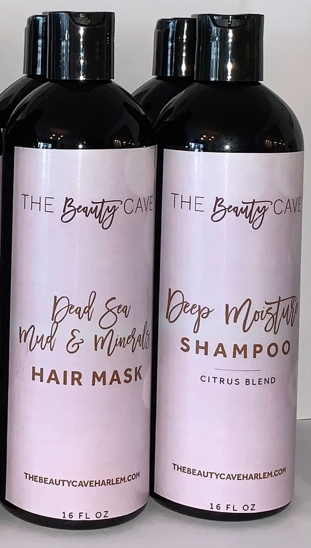 The Beauty Cave Deep Moisture Shampoo & Dead Sea Mud & Minerals Hair Mask