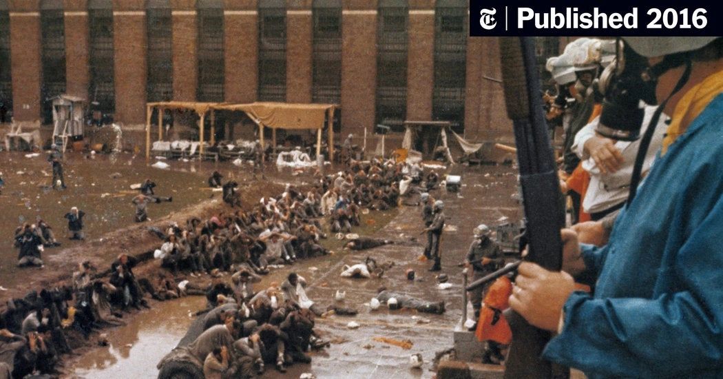 Courtyard of Attica Prison, 1971