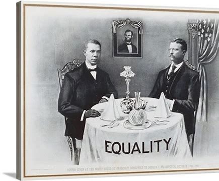 Booker T. Washington and Theodore Roosevelt