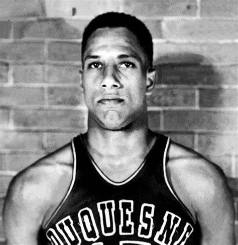 Chuck Cooper , future NBA hall of famer, in his Duquesne uniform