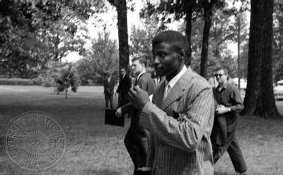 Cleve McDowell on the campus of Ole Miss, 1963