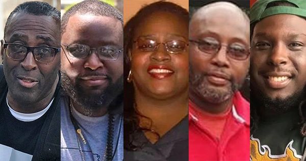 Left to Right: Larry Edgeworht (61); Oliver Stokes Jr. (50); Patricia Frieson (61); Alvin Simmons (54); and Tre Hiser (32)