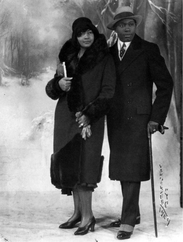 Photograph of a Black Couple by James Van Der Zee