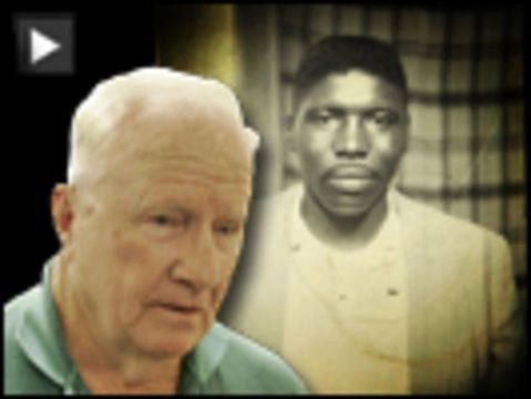 John Bonnard Fowler (foreground), Alabama State Trooper who murdered Jimmie Lee Jackson and Jimmie Lee Jackson (background)