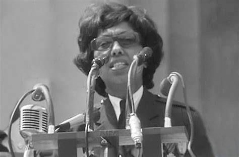 Josephine Baker speaking at the March on Washington