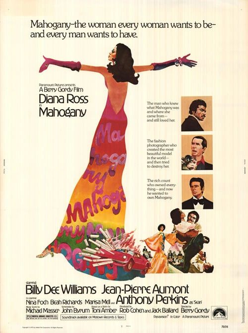 Film advertisement for Mahogany, 1975