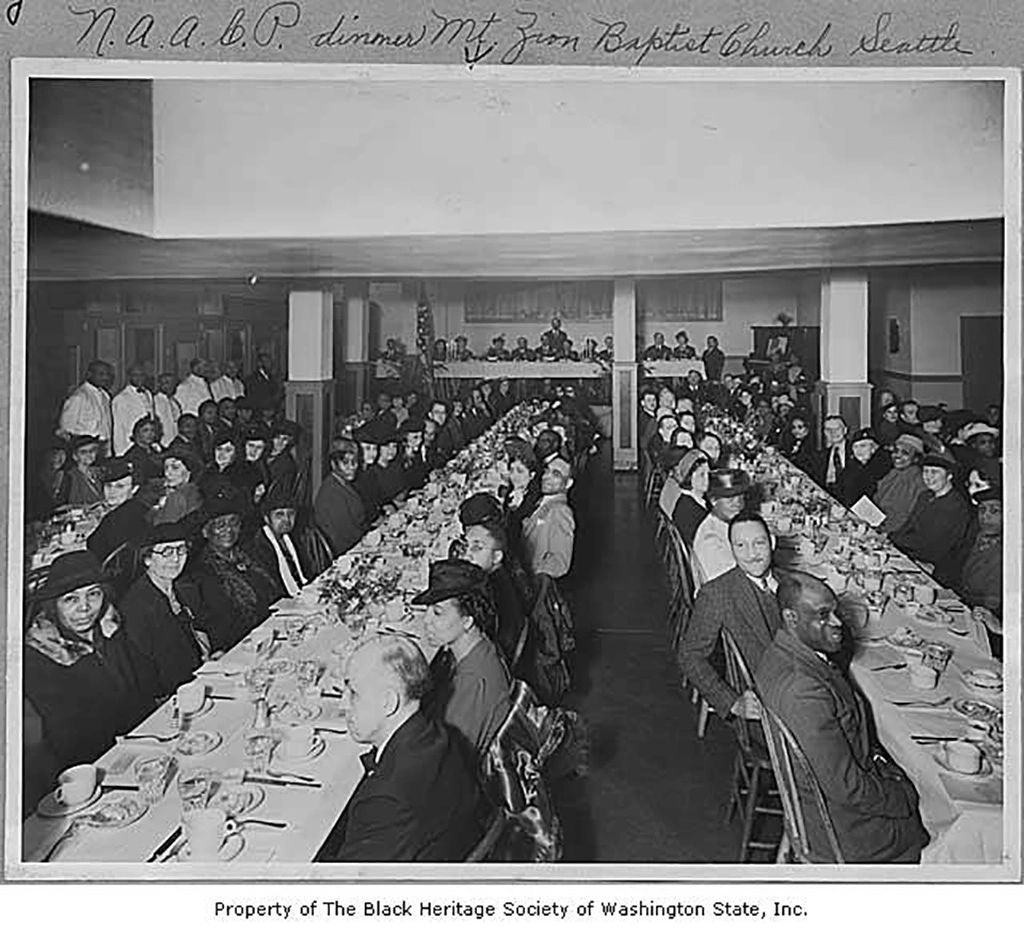 NAACP Dinner at the Mt. Zion Baptist Church in Seattle, Washington in 1945