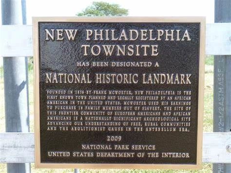 Historical Landmark for New Phiadelphia Townsite
