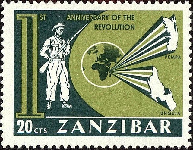 Stamp Commemorating the Zanzibar Revolution