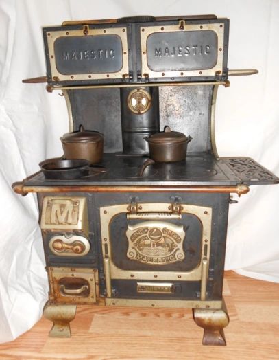 Passion Flower Cast Iron Stove Salesmans Sample Original 1886 Form Very  Rare 14 Tall X 19w X 12 Deep A Must for Collector 