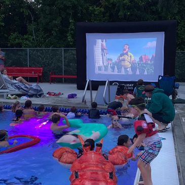 Swim-in Movie night at the woodridge swim club