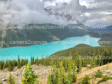 lake louise calm serene mountain water trees outdoors nature