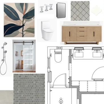 bathroom renovation design board