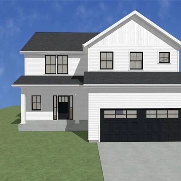 Outside House plan rendering of the John Garrett blueprint.