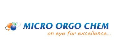 Logo of Micro Orgo Chem with tagline 'an eye for excellence...'