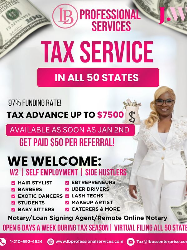 LB & Co.  Professional Services flyer