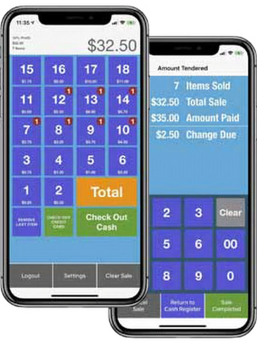 Cash register app for holiday shoppe fundraiser