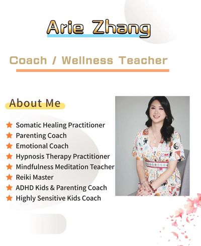 Profile of Arie Zhang, Coach and Wellness Teacher.