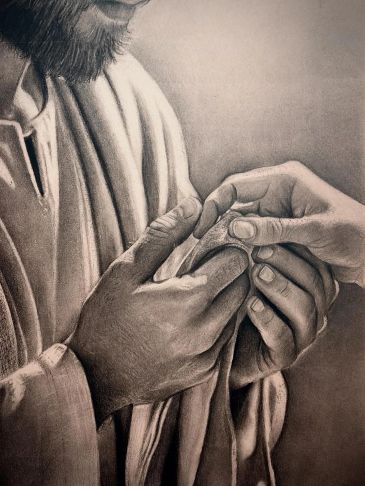 Hands exchanging a ring, symbolizing commitment or marriage.
