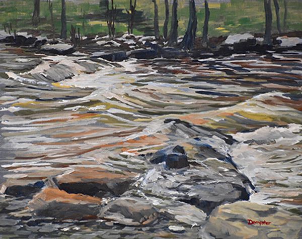 The meltwater surge creates powerful standing waves in the river. Exciting times for kayakers!