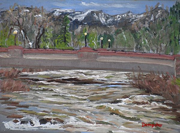 The meltwater surge creates powerful standing waves in the river. Exciting times for kayakers!