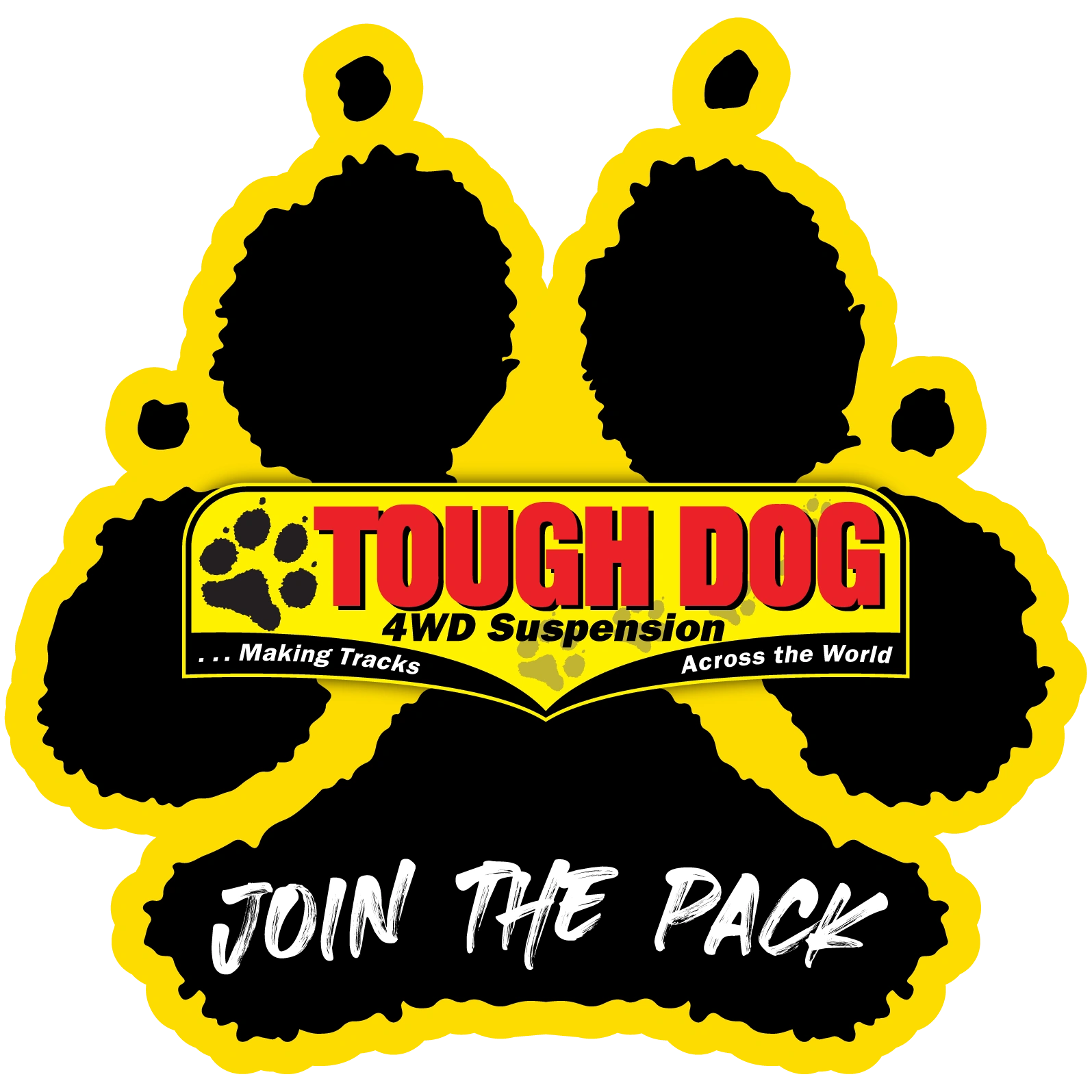 Tough Dog 4wd suspension paw print logo