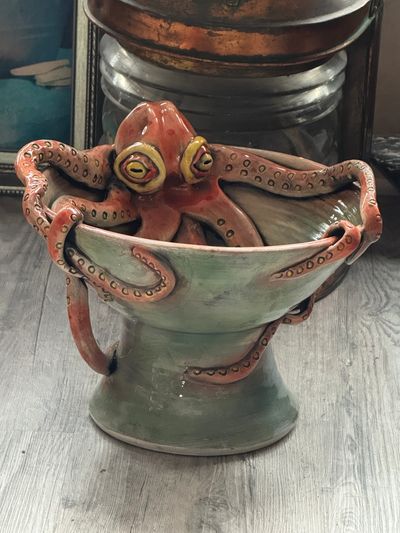 Our newest additions include octopus pottery 