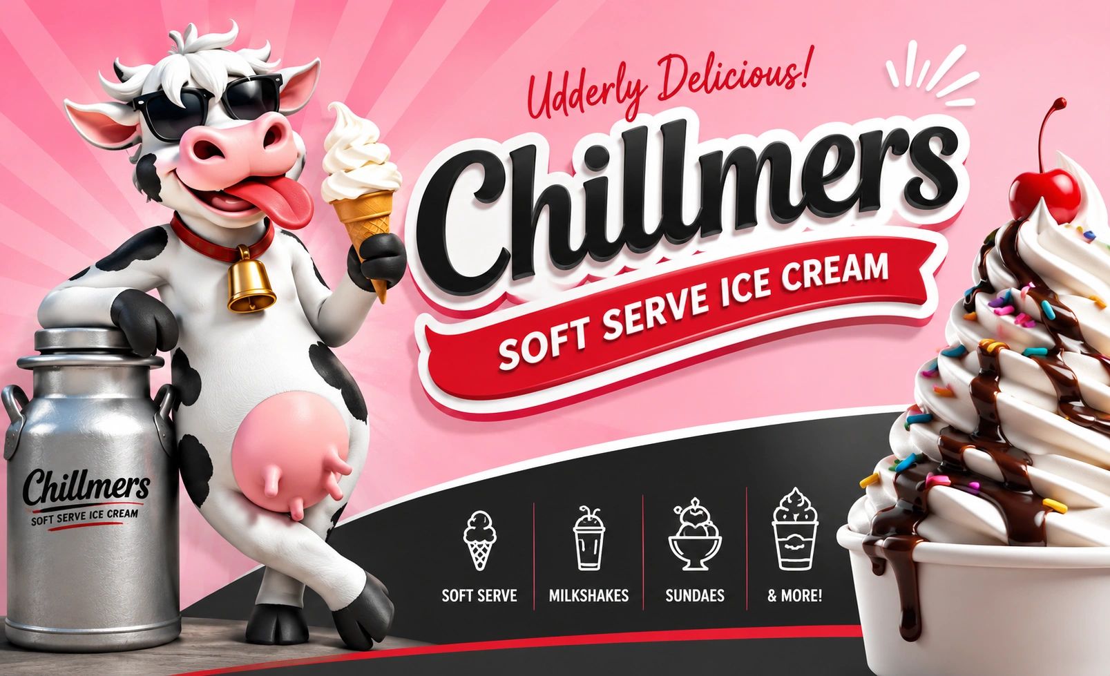 Chillmers Soft Serve Ice Cream banner