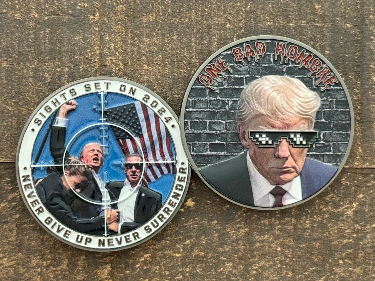 Trump Rally Coin Trump PA Shooting Challenge Coin