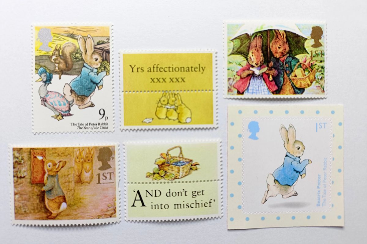 Peter Rabbit Postage Stamps - Royal Mail x 4 Collectible stamps with ...