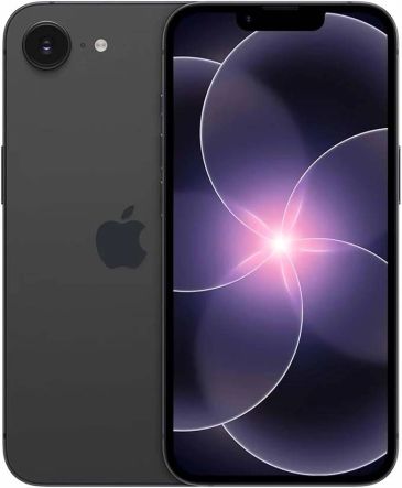 Latest iPhone model showing front and back.