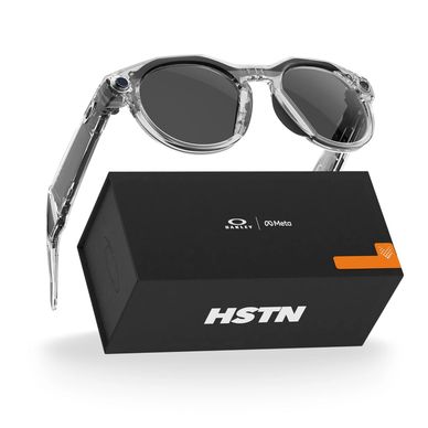 Oakley and Meta smart sunglasses with HSTN branding.