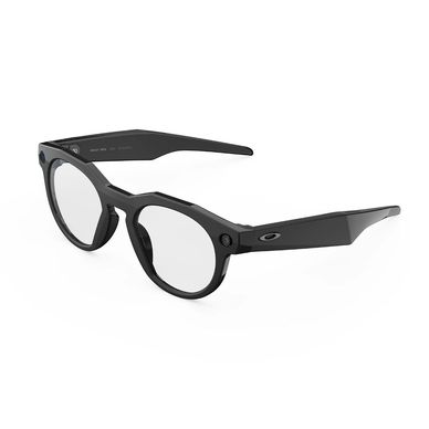 Black sunglasses with clear lenses.