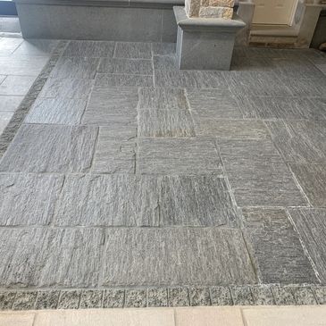 Rockport French Pattern Patio stone; limited therefore please order in advance. 
Sizes: 12x12, 12x24