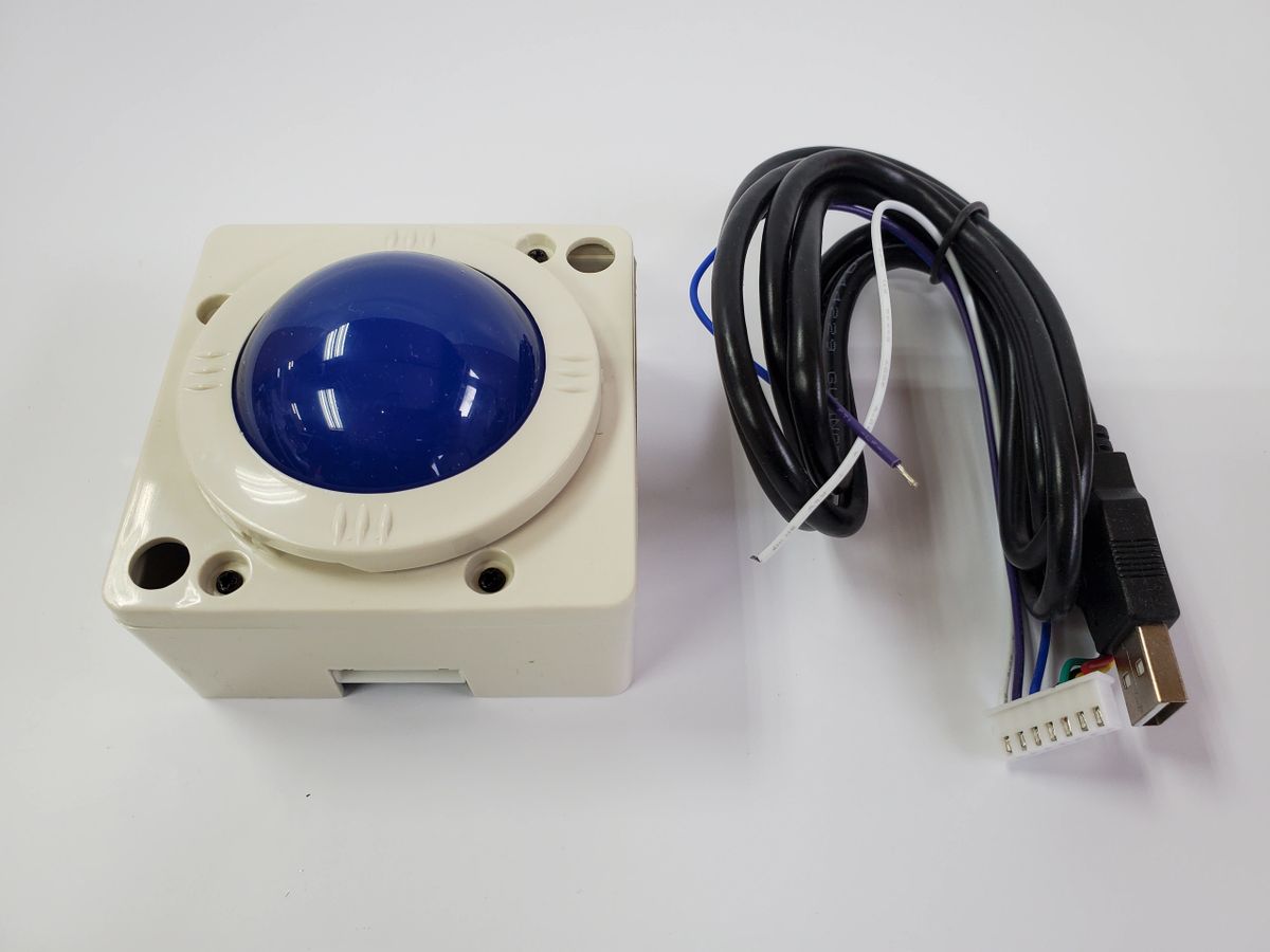 2" Blue Illuminated Arcade Trackball for MAME/XXXin1