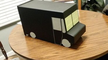 Primered Mail Truck, Mailbox