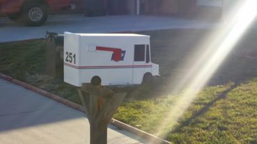 Fully Completed Mail Truck Mailbox