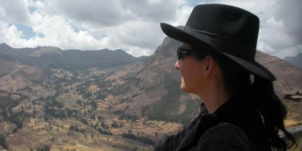 Dr. Irene Rimer at the Valley of the Kings in Peru