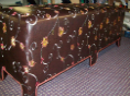 Embroidered Leather Bench