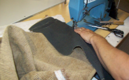 Arm sleeve panels are sewn