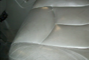 Damaged GMC Driver Seat