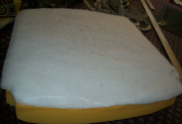 Kitchen chair foam with Dacron