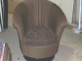 Swivel Barrel Chair