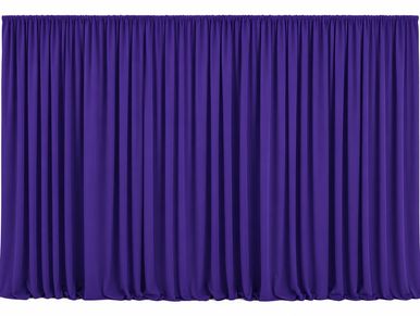 Purple stage curtain.